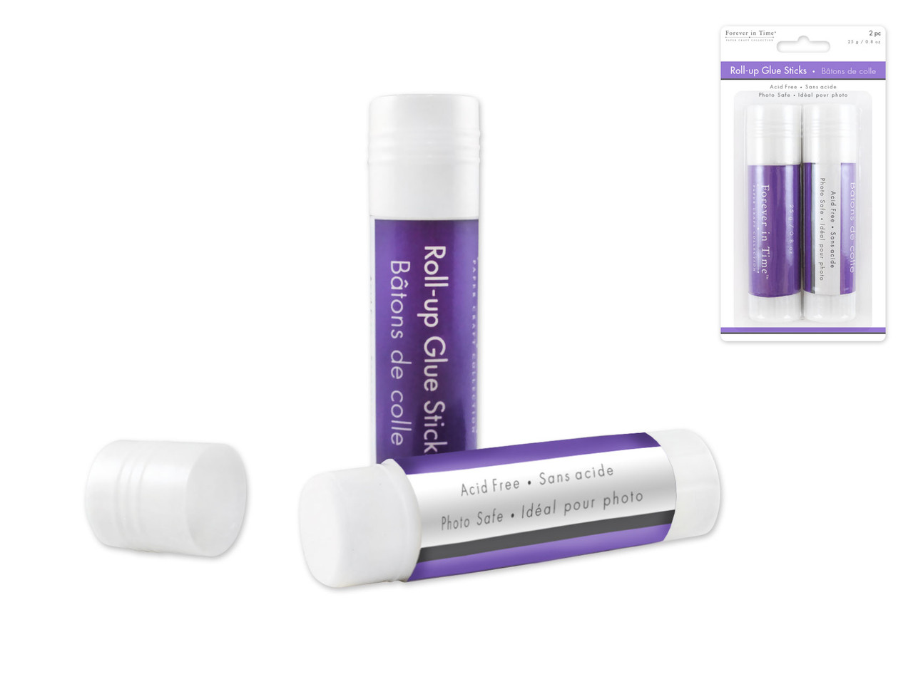 Paper Craft Glue Archival RollUp Glue Stick Acidfree 2 Per Pack