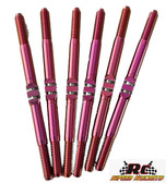 RCSS AE DR10 Drag Racer 3.5mm SMOOTH Titanium Turnbuckle Set- Pink
