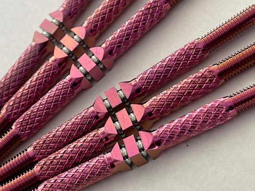 NEW!!
RCSS AE DR10 Drag Racer 3.5mm TEXTURED Titanium Turnbuckle Set PINK