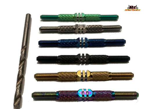RCSS Beastmode Pro-Cut Deep Channel 3.5mm HD Diameter Titanium Turnbuckles - 67mm Length "Pairs" (Natural, Black, Bada Bling, Green Finishes)