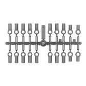 RC10 4WD Ball Cups, For 3.5mm Turnbuckles