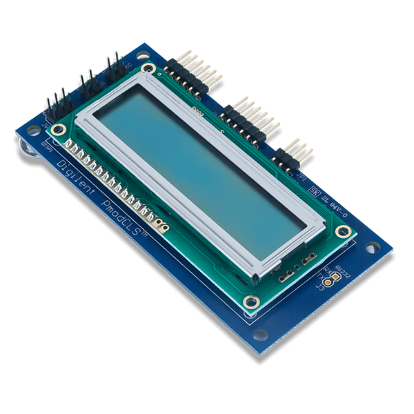 Pmod CLS │ 帶有序列介面的字元型 LCD 模組 │  SPI, UART, I²C