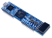 Cmod S7: Breadboardable Spartan-7 FPGA Module glamour shot. 