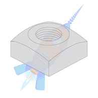 3/4-10 Regular Square Nut Hot Dipped Galvanized