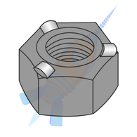 1/4-20 Hex WELD NUT with 3 PROJECTIONS HIGH PILOT HEIGHT STEEL PLAIN