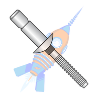 1/4 x .350-.625 Prutruding Hd Struct Rivet Stainless Steel