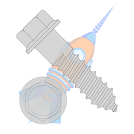 5/16 x 2 Indented Hex Flange Lag Screw Grade 2 Hot Dip Galvanized