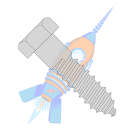 1/2 x 14 Hex Lag Screw Galvanized Gimlet Point