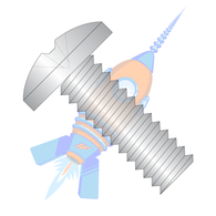 1/4-20 x 1 Phillips Binding Undercut Machine Screw Fully Threaded 18-8 Stainless Steel