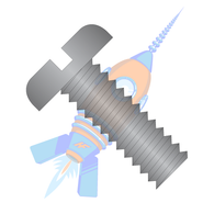1/4-20 x 1/2 Slotted Pan Machine Screw Fully Threaded Black Oxide