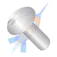 10-32 x 1/2 Combo Slot/Phil Full contour Truss Head Machine Screw Full Thread 18 8 S/ Steel