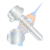 5/16-12 x 3/4 A/F.428-.437 HEAD HGT.208-.229 UNSLOT HE x WASH SERRATE #4POINT F/TSELF DRILL ZINC