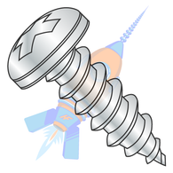 1/4-14 x 1 MS51861 Military Phillips Pan Type AB Sheet Metal Screw Cadmium