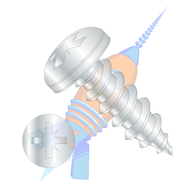 8-18 x 3/8 Type 1A Alternative Pan head Self Tap Screw Type AB Full Thread Zinc