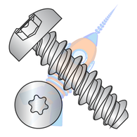 1/4-15 x 3/4 Six Lobe Pan High Low Screw Fully Threaded 18-8 Stainless Steel