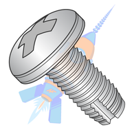 10-24 x 1/2 Phillips Pan Thread Cutting Screw Type 1 Full Thread 18-8 Stainless Steel