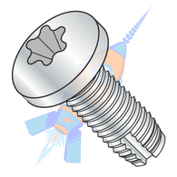 1/4-20 x 1/2 Six Lobe Pan Thread Cutting Screw Type 1 Fully Threaded Zinc