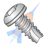 10-16 x 1/2 6 Lobe Pan Thread Cutting Screw Type 25 Fully Threaded 18-8 Stainless Steel
