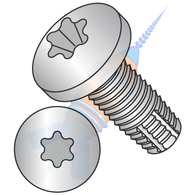 1/4-20 x 1 Six Lobe Pan Thread Cutting Screw Type F Fully Threaded 18-8 Stainless Steel