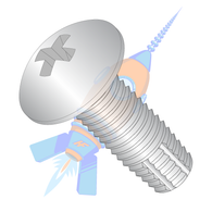 6-32 x 1/2 Phill Full Contour Truss Thread Cutting Screw Type F Fully Threaded 18 8 S/steel