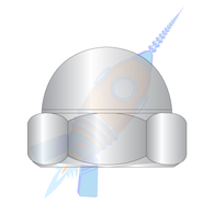 1/2-13 One Piece Low Crown Hex Cap Nut 18-8 Stainless Steel