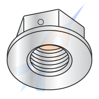 1/2-13 Non Serrated Regular Flange Center Locknut Grade F Zinc
