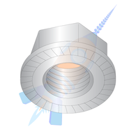 1/2-13 Serrated Flange Hex Lock Nuts 18-8 Stainless Steel