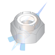 1-8 NTU NTU Nylon Insert Heavy Thin Pattern Nut Zinc