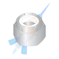1/2-13 NE Nylon Insert Hex Lock Nut 316 Stainless Steel