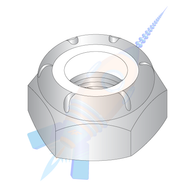 1/2-13 NTE Thin Pattern Nylon Insert Hex Lock Nut 18-8 Stainless Steel