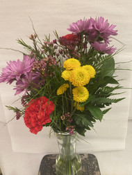Flower Arrangement in tall vase