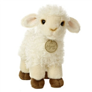 Lovely Lamb Miyoni Realistic Stuffed Animal White 10"