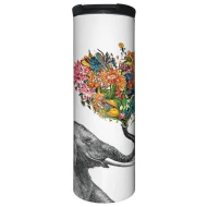 Barista Stainless Steel Tumbler-Elephant Love 17 oz.