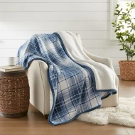 Velvet Plush Sherpa Throw 60" X 70"