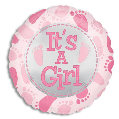 Mylar balloon add-on; "It's a Girl!"