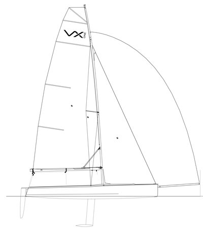 VX One Sailboat Plan Side