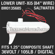 Motor Guide Lower Unit (105# Digital)(1.25")(Saltwater)(84" Wire)