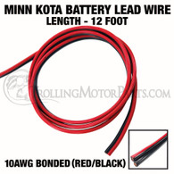 Minn Kota 12ft. Battery Lead Wire (10AWG)(Red/Black)