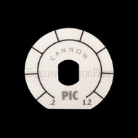 Cannon Downrigger PIC Dial Decal (White) - 3395701