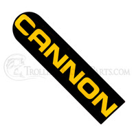 Cannon Downrigger Emblem Decal (Large FW)(1" x 4")
