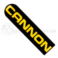 Cannon Downrigger Emblem Decal (Small FW)(.75" x 3")
