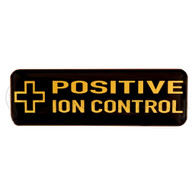Cannon Downrigger Positive Ion Control Decal (+)(Black)