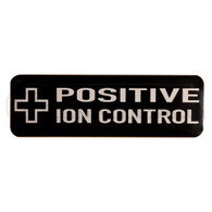 Cannon Downrigger Positive Ion Control Decal (+)(White)
