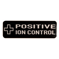 Cannon Downrigger Positive Ion Control Decal (+)(White) - 3395711