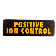 Cannon Downrigger Positive Ion Control Decal (Black)