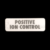Cannon Downrigger Positive Ion Control Decal (White)