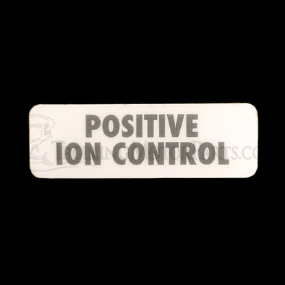 Cannon Downrigger Positive Ion Control Decal (White) - 3395700