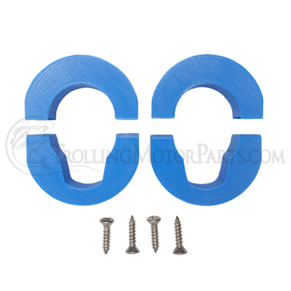 Lowrance Ghost Shaft Clamp Cable Keeper (2-Pack)(Blue) - LG-KCSC-2BLUE