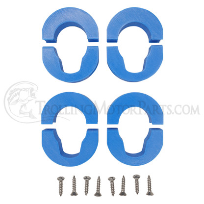 Lowrance Ghost Shaft Clamp Cable Keeper (4-Pack)(Blue) - LG-KCSC-4BLUE