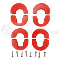 Minn Kota Fortrex Shaft Clamp Cable Keeper (4-Pack)(Red) - MK-FTX-KCSC-4RED